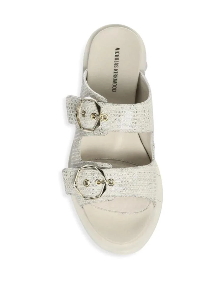 商品Nicholas Kirkwood|Casati Pearl Leather Two-Strap Sandals,价格¥2688,第4张图片详细描述