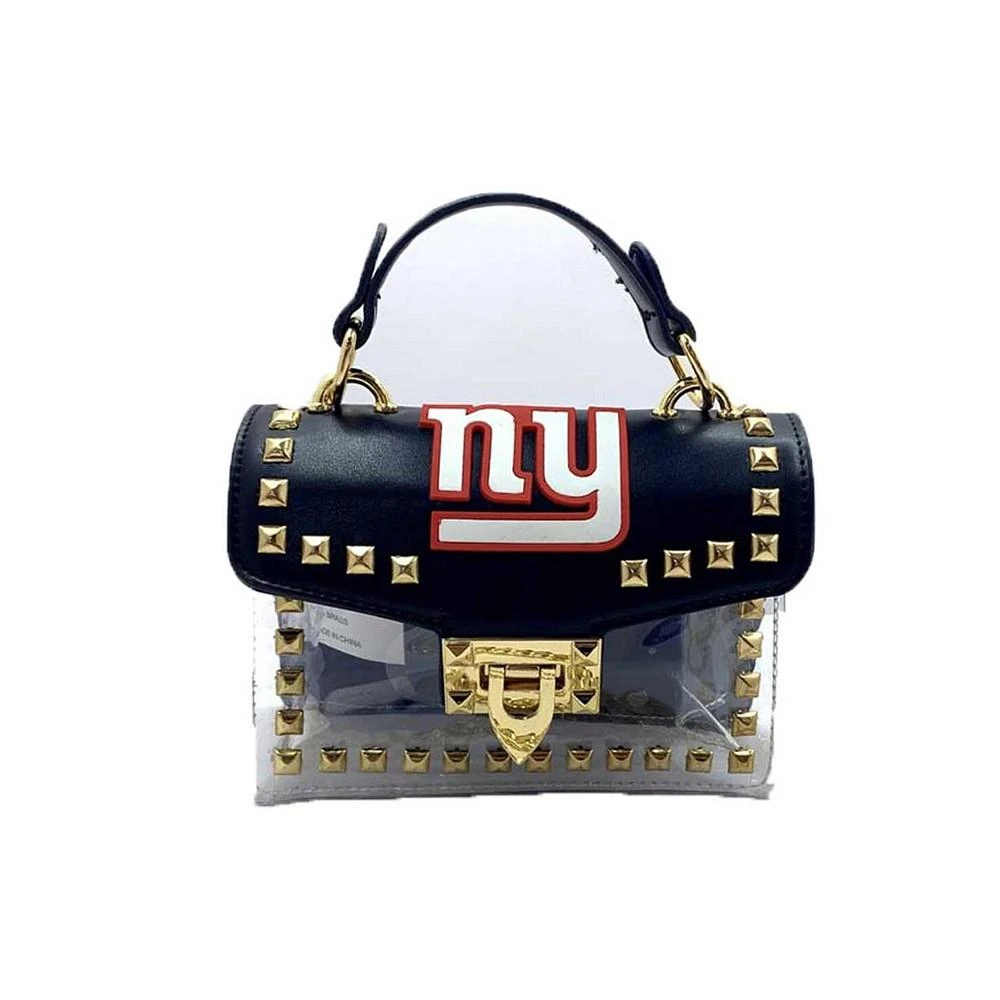 商品Cuce|Women's New York Giants Studded Clear Crossbody Purse,价格¥448,第1张图片