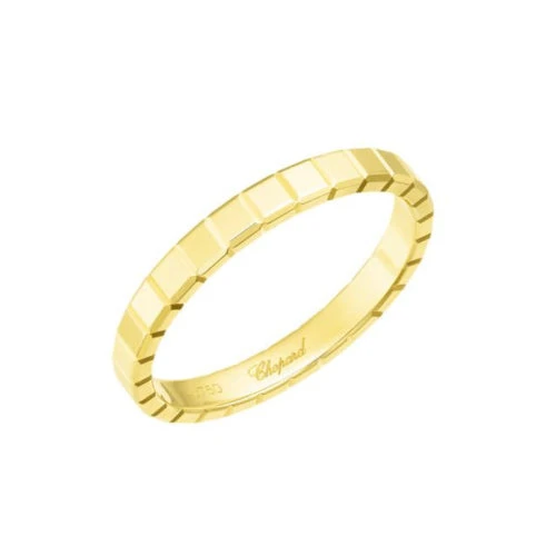 商品Chopard|【预售一周】Chopard/萧邦 经典款ICE CUBE 女士金色18K金冰块戒指 827702-0199,价格¥6303,第1张图片