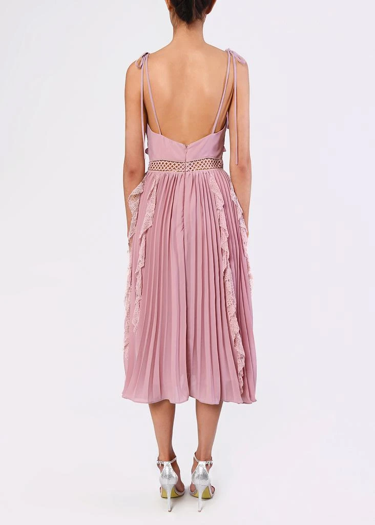 商品True Decadence|True decadence dusty pink crepe cami pleated midi dress,价格¥828,第2张图片详细描述