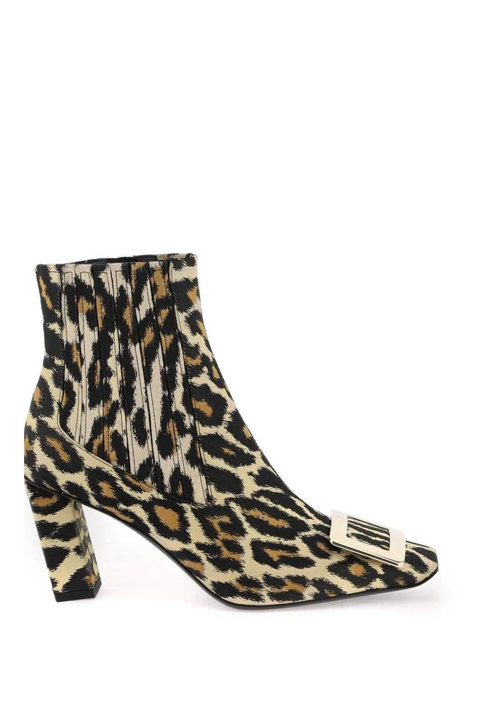 商品Roger Vivier|leopard jacquard 'belle vivier' chelsea boots,价格¥2532,第1张图片