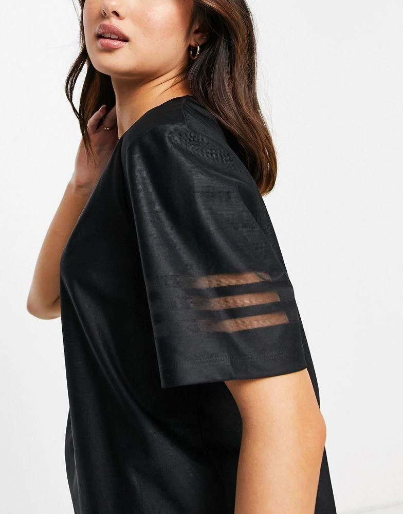 商品Adidas|adidas Originals Bellista logo oversized t-shirt  in black,价格¥265,第2张图片详细描述
