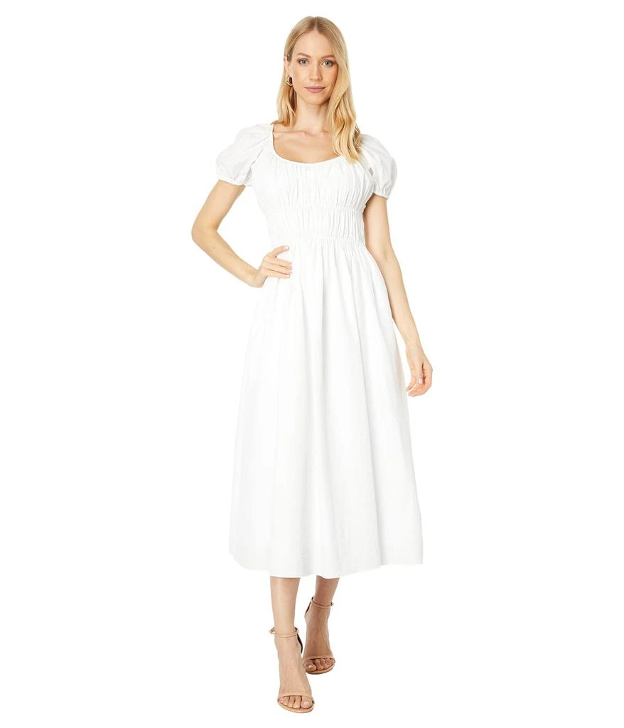 商品Kate Spade|Seersucker Puff Sleeve Dress,价格¥2073,第1张图片