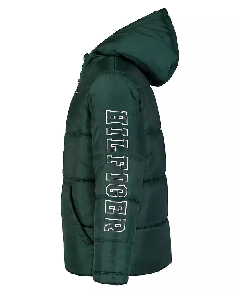 商品Tommy Hilfiger|Big Boys Hilfiger Sleeve Graphic Puffer Jacket,价格¥335,第3张图片详细描述