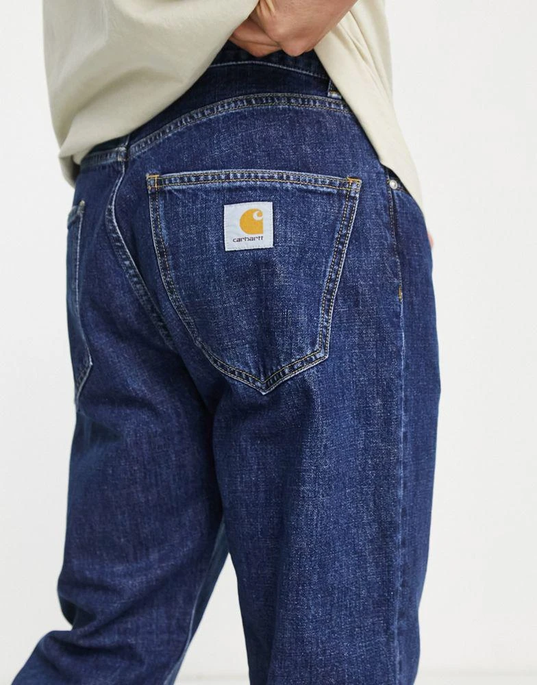 商品Carhartt WIP|Carhartt WIP nolan relaxed straight fit jeans in blue wash,价格¥618,第3张图片详细描述