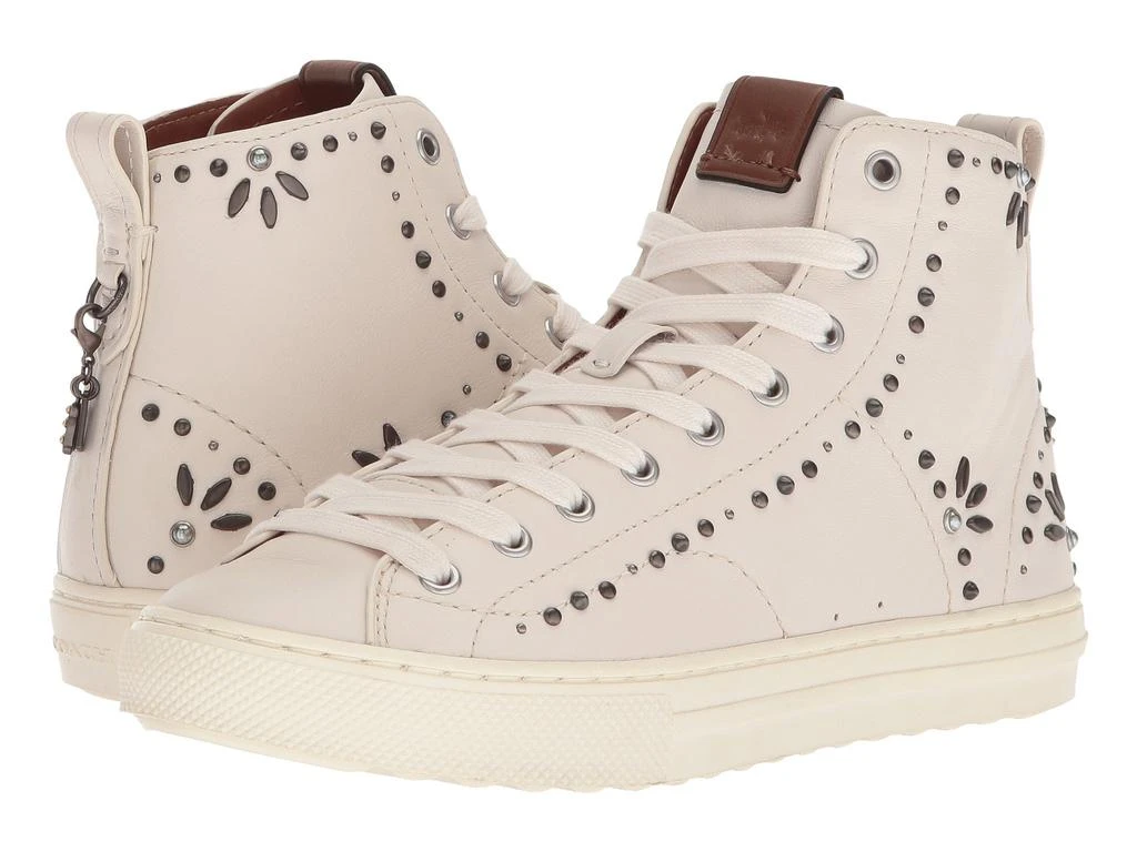 商品Coach|C216 Prairie Rivet High Top Sneaker,价格¥861,第1张图片