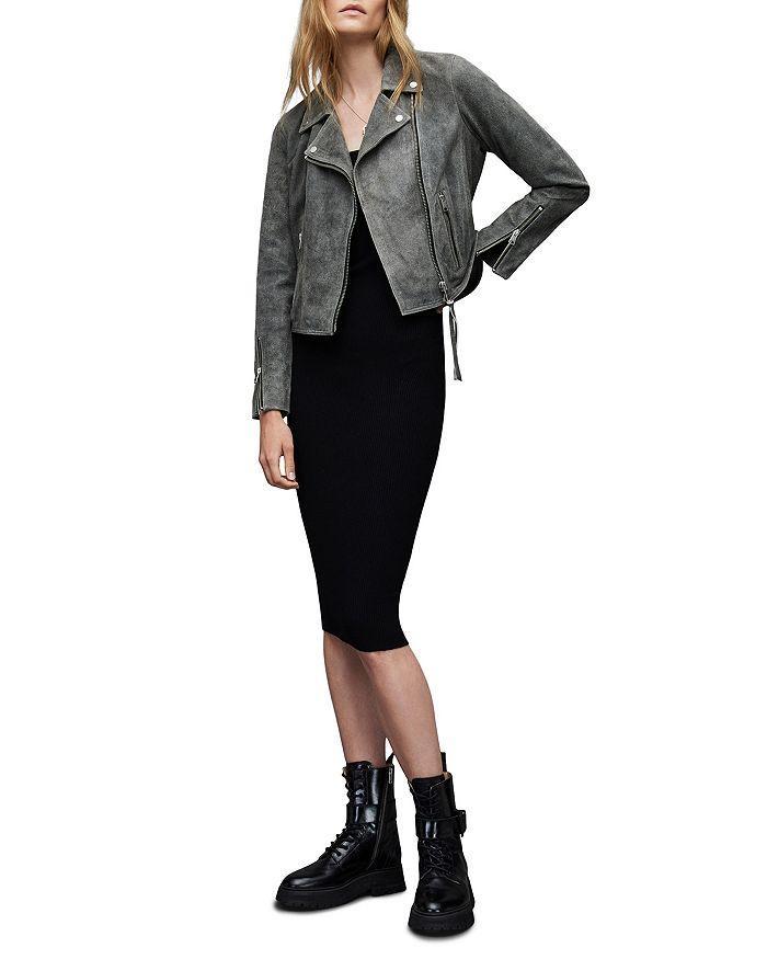 商品ALL SAINTS|Neve Crackle Leather Biker Jacket,价格¥4087,第5张图片详细描述