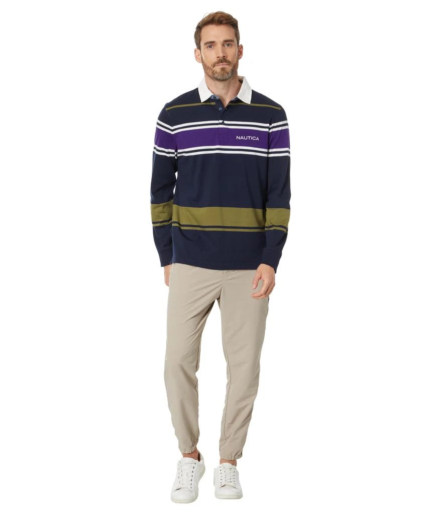 商品Nautica|Long Sleeve Rugby Polo Shirt,价格¥637,第4张图片详细描述