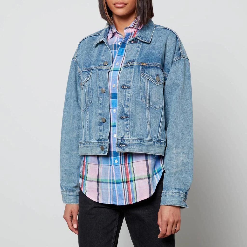 商品Ralph Lauren|Polo Ralph Lauren Women's Relaxed Trucker Jacket - Razavi Wash,价格¥799,第1张图片