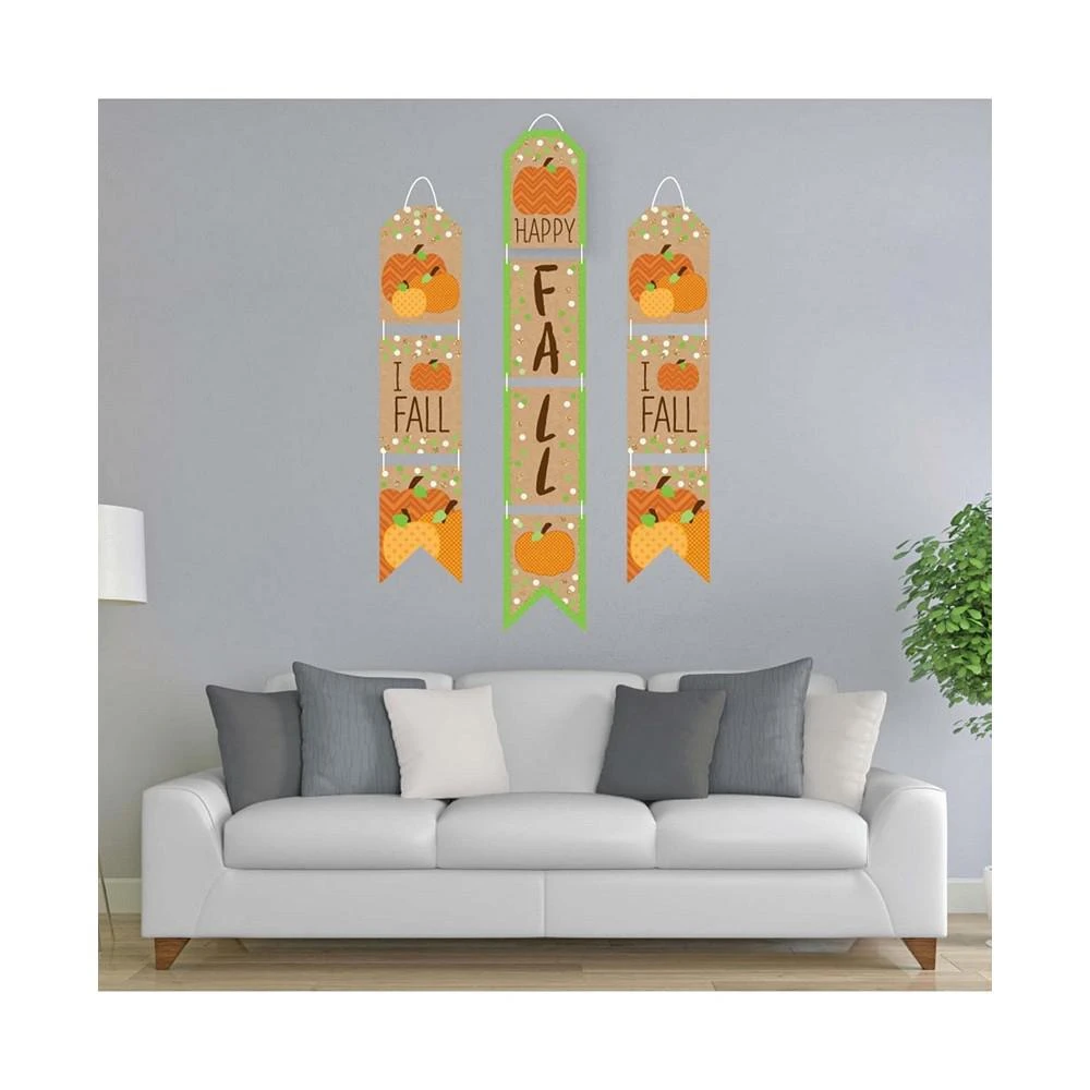 商品Big Dot of Happiness|Pumpkin Patch - Hanging Vertical Paper Door Banners - Fall Halloween Thanksgiving Party Wall Decoration Kit - Indoor Door Decor,价格¥157,第2张图片详细描述