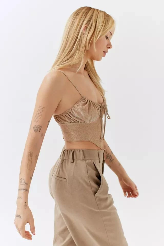 商品Urban Outfitters|UO Sparkly Hanky Hem Cami,价格¥75,第4张图片详细描述