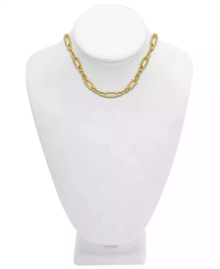 商品Essentials|Gold Plated Cable Chain Necklace 16" + 2" Extender,价格¥184,第3张图片详细描述