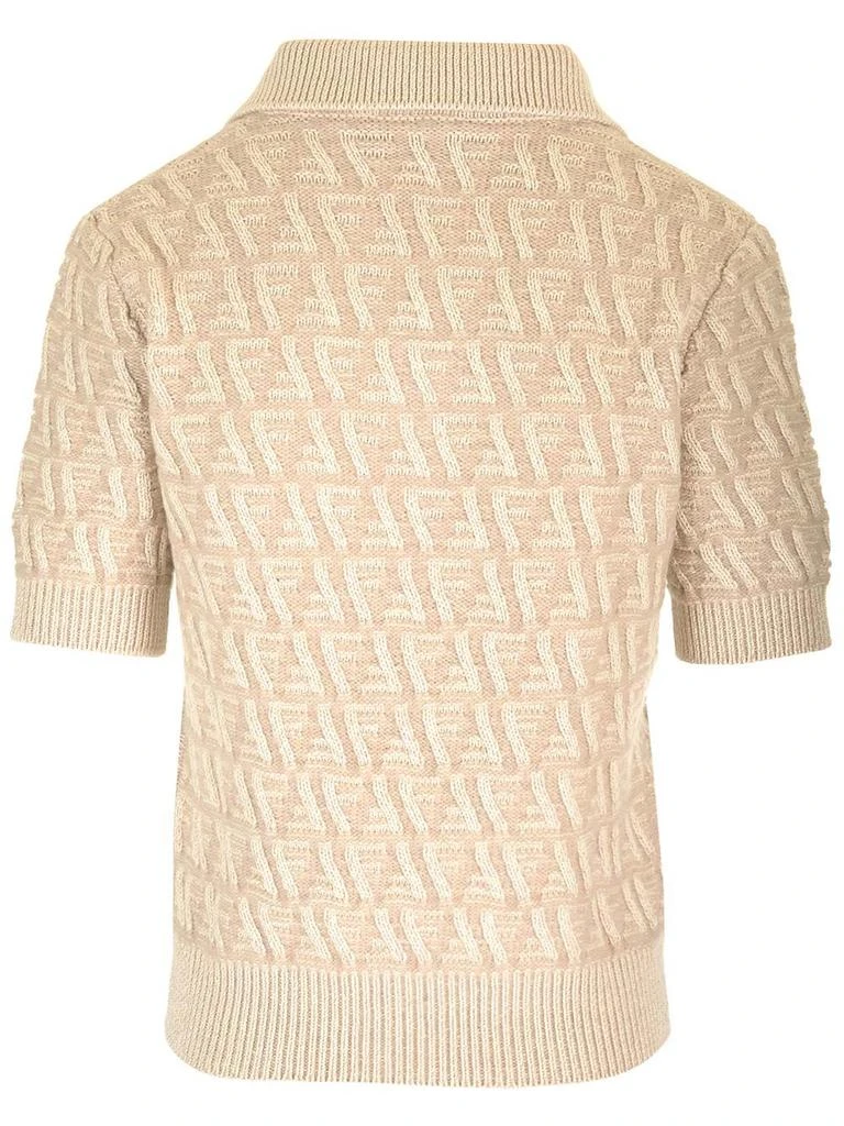 商品Fendi|Short-Sleeved Polo Shirt Beige,价格¥7981,第2张图片详细描述