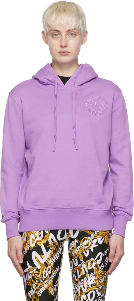 商品Versace|Purple Cotton Hoodie,价格¥579,第1张图片