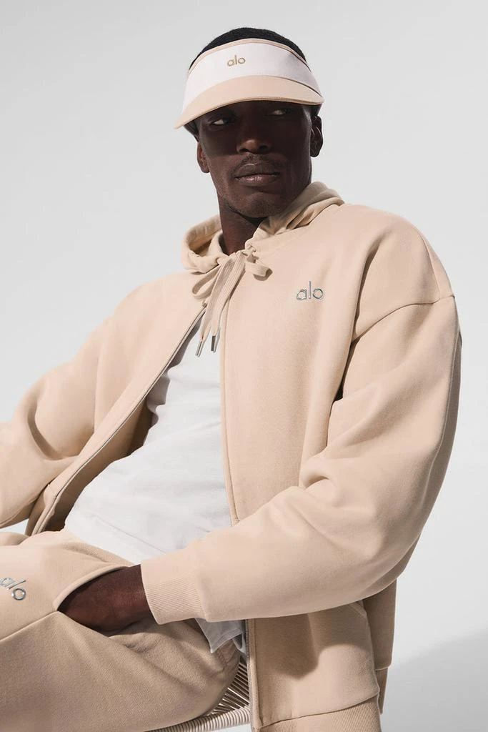 商品Alo|Colorblock Visor - Macadamia/White,价格¥518,第5张图片详细描述