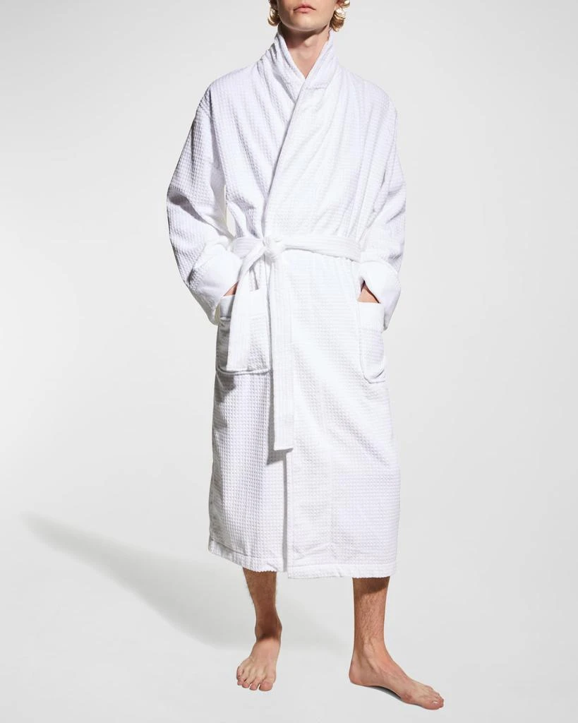 商品Majestic International|Men's Ashton Square Textured Terry Velour Robe,价格¥856,第1张图片
