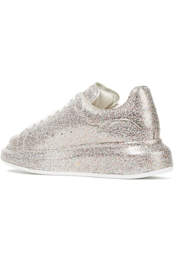 商品Alexander McQueen|Glittered leather exaggerated-sole sneakers,价格¥1386,第3张图片详细描述