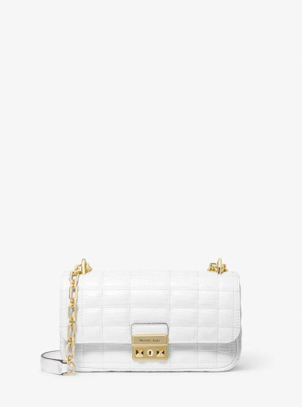 商品Michael Kors|Tribeca Small Quilted Lizard Embossed Leather Shoulder Bag,价格¥673,第1张图片