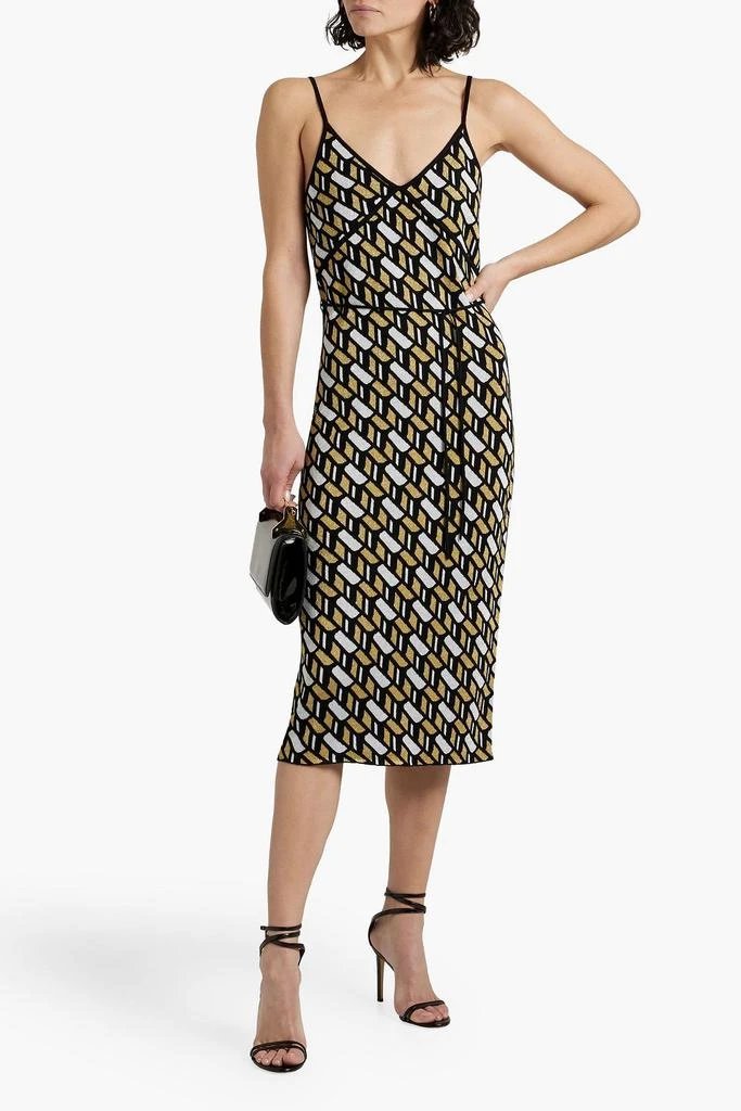 商品Derek Lam|Metallic jacquard-knit midi dress,价格¥1651,第2张图片详细描述