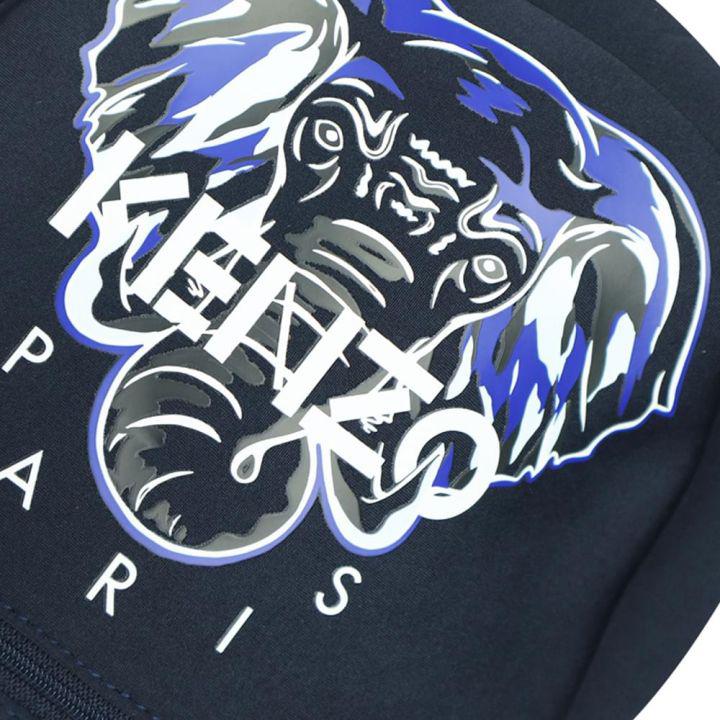 Navy Elephant Logo Backpack商品第2张图片规格展示
