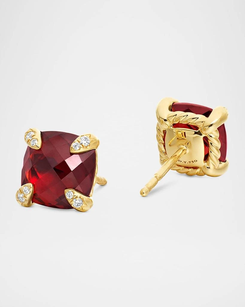 商品David Yurman|Chatelaine Gemstone and Diamond Earrings, 8.5mm,价格¥11439,第4张图片详细描述