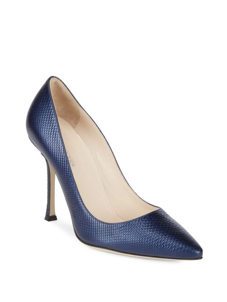 商品Sergio Rossi|Point Toe Leather Pumps,价格¥1813,第1张图片