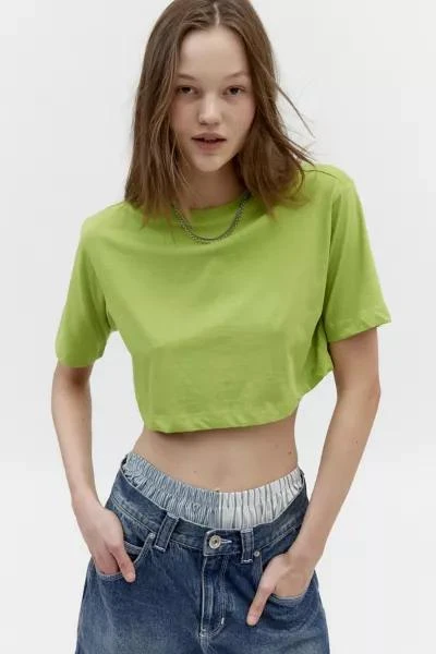 商品BDG|BDG Boyfriend Cropped Boxy Tee,价格¥76,第4张图片详细描述