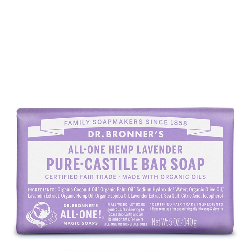 商品Dr. Bronner's|Dr Bronner's 布朗博士 薰衣草多效香皂 140g,价格¥67,第1张图片