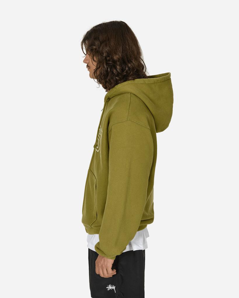 STUSSY OUTLINE ZIP HOODIE オリーブ STUSSY Outline Zip Hoodie Olive - Hoodies - Compare Prices