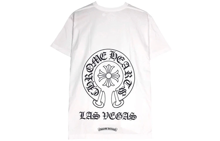 商品[国内直发] Chrome Hearts|图案印花宽松短袖T恤 男女同款 白色,价格¥5015,第1张图片