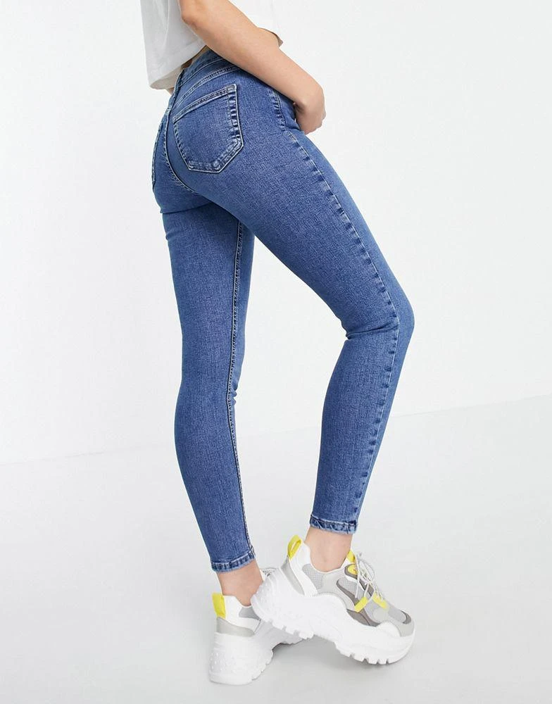 商品Topshop|Topshop Jamie jeans in mid blue,价格¥152,第2张图片详细描述