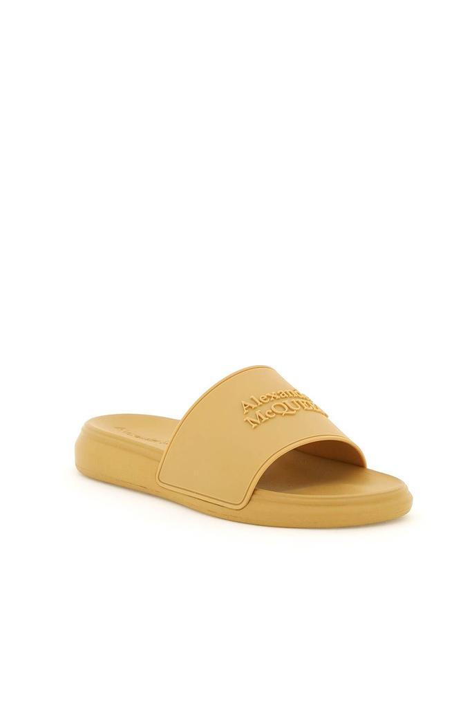 商品Alexander McQueen|LOGOED RUBBER SLIDES,价格¥1768,第6张图片详细描述