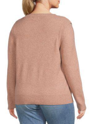 商品Calvin Klein|Plus Crewneck Sweater,价格¥439,第4张图片详细描述