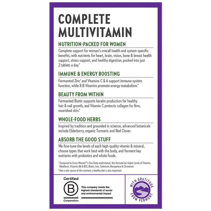 商品New Chapter|Every Woman Multivitamin, Tablets,价格¥82,第2张图片详细描述