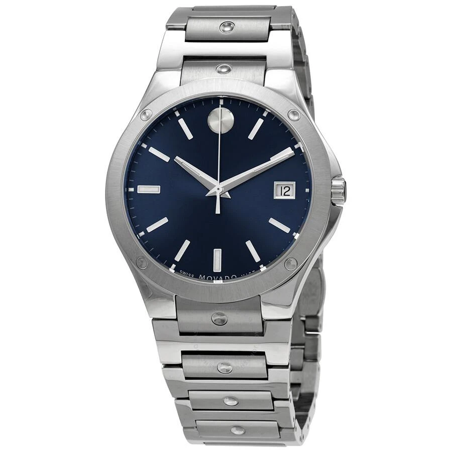 商品Movado|SE Quartz Blue Dial Unisex Watch 0607513,价格¥4493,第1张图片