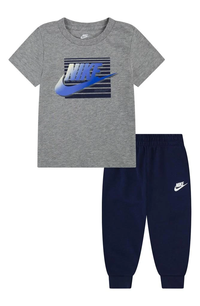 商品NIKE|Kids' Futura Block Short Sleeve Shirt & Joggers Set,价格¥154,第1张图片