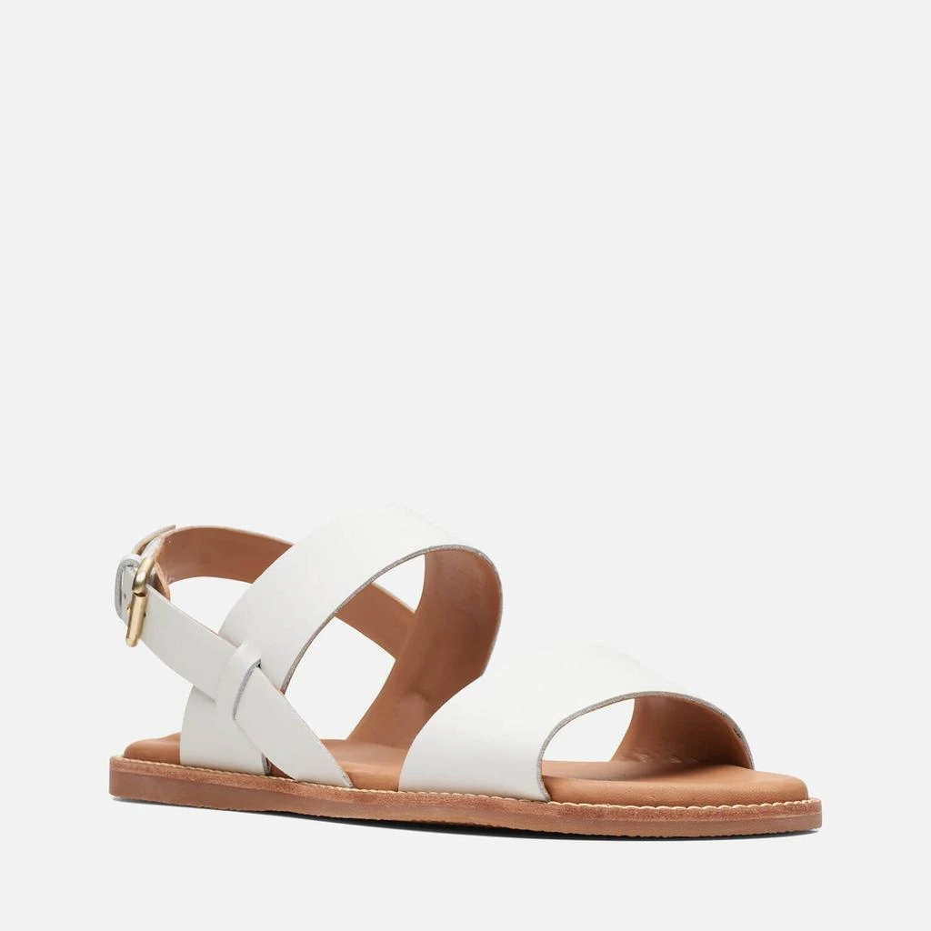 商品Clarks|Clarks Women's Karsea Strap Leather Sandals - White,价格¥290,第3张图片详细描述