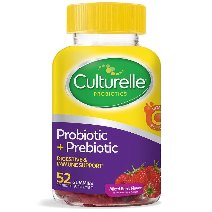 商品Culturelle|Daily Probiotic Gummies for Women & Men, Naturally-Sourced Probiotic + Prebiotic Mixed Berry,价格¥149,第1张图片