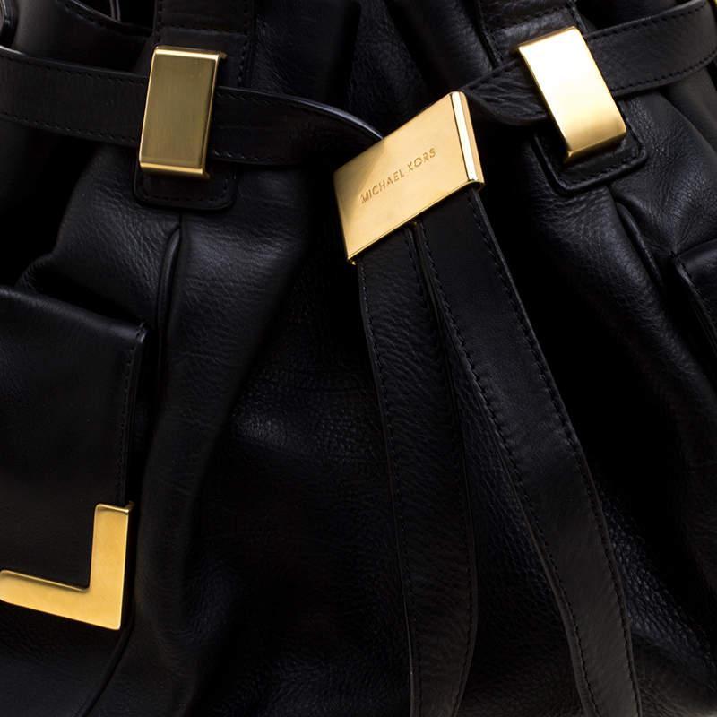 商品[二手商品] Michael Kors|Michael Michael Kors Black Leather Tote,价格¥1130,第7张图片详细描述