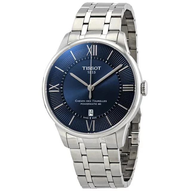 商品Tissot|Tissot Chemin Des Tourelles Automatic Blue Dial Men's Watch T099.407.11.048.00,价格¥4478,第1张图片