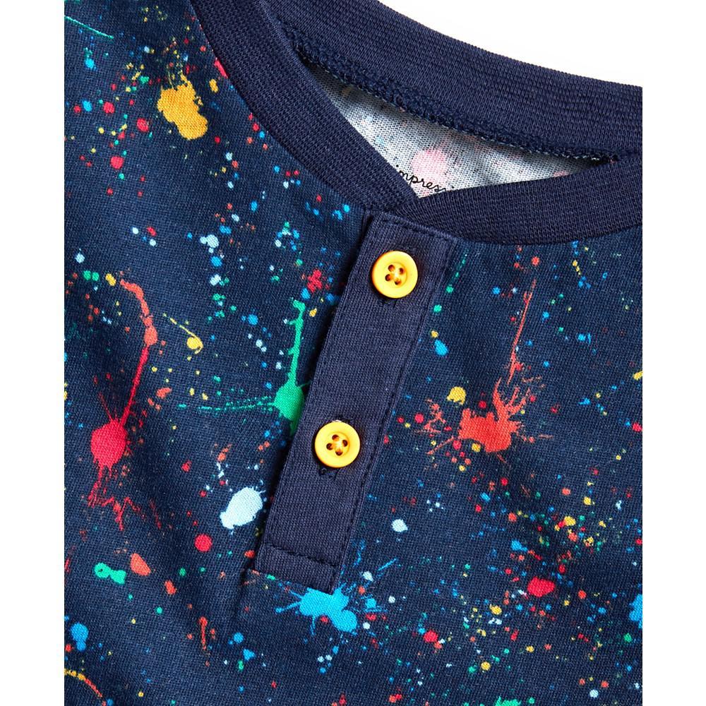 商品First Impressions|Baby Boys Splatter-Print T-Shirt, Created for Macy's,价格¥28,第5张图片详细描述