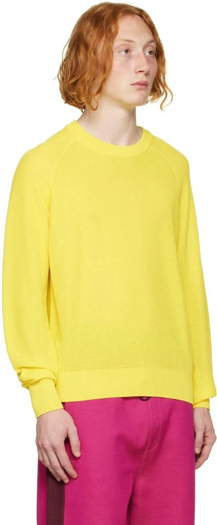 商品AMI|Yellow Cotton Sweater,价格¥476,第2张图片详细描述