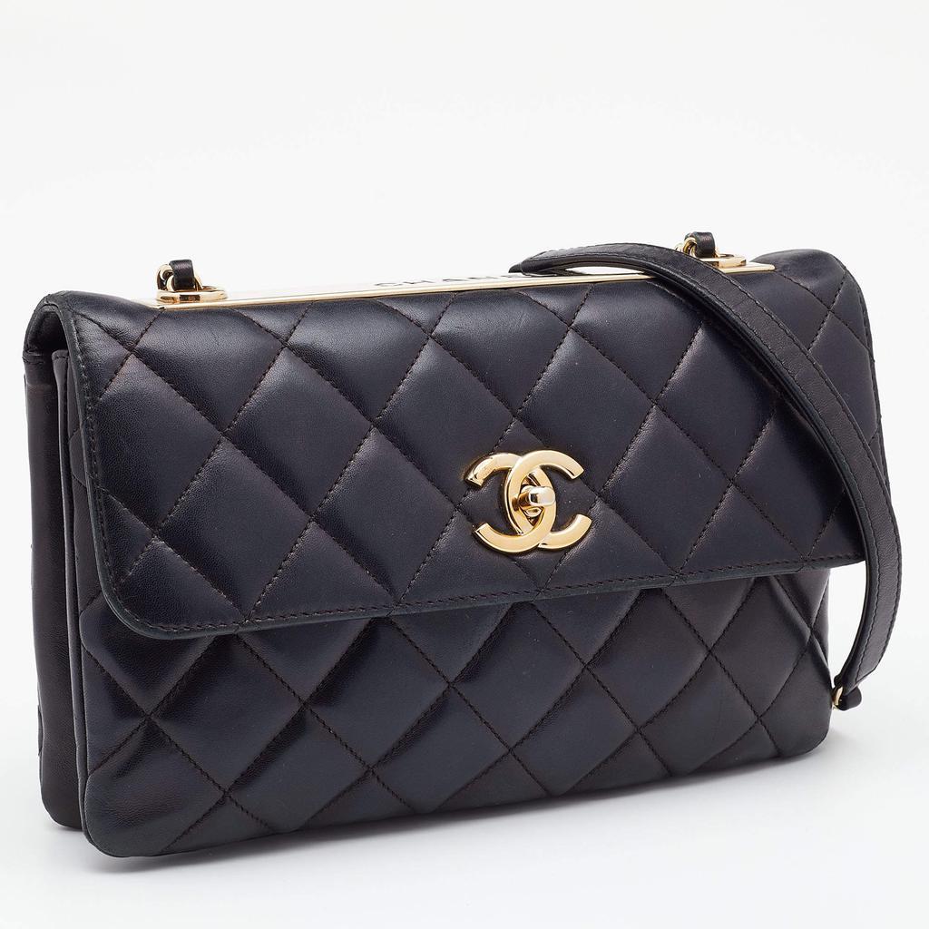 商品[二手商品] Chanel|Chanel Black Quilted Leather Trendy CC Flap Bag,价格¥23067,第5张图片详细描述