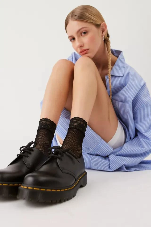 商品Urban Outfitters|Lace-Trimmed Fishnet Sock 2-Pack,价格¥75,第3张图片详细描述