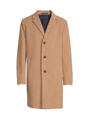 商品Tommy Hilfiger|Textured Wool Blend Coat,价格¥602,第3张图片详细描述