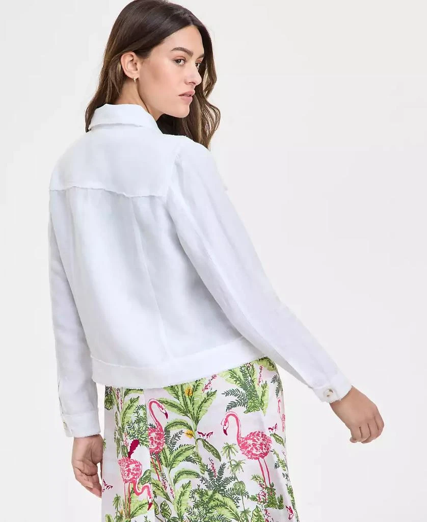 商品Charter Club|Women's 100% Linen Jacket, Created for Macy's,价格¥746,第4张图片详细描述