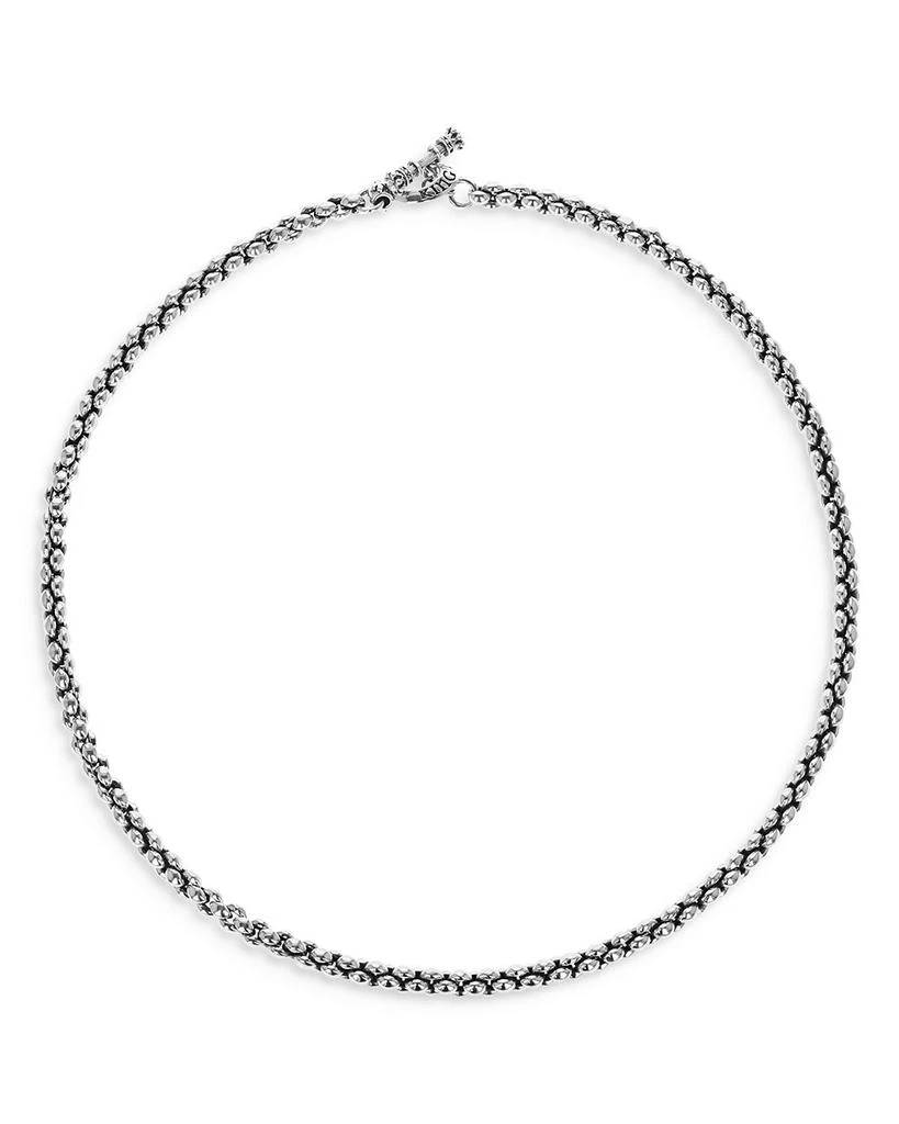 Sterling Silver Small Infinity Link Necklace, 24" 商品