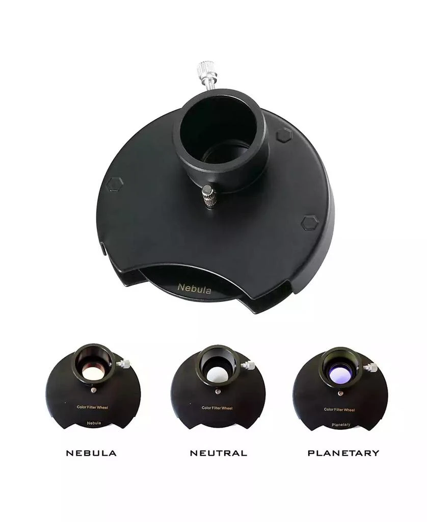 商品Cassini|1100mm x 102mm Astronomical Tracker Mount Telescope Kit with Color Filter Wheel,价格¥3439,第2张图片详细描述