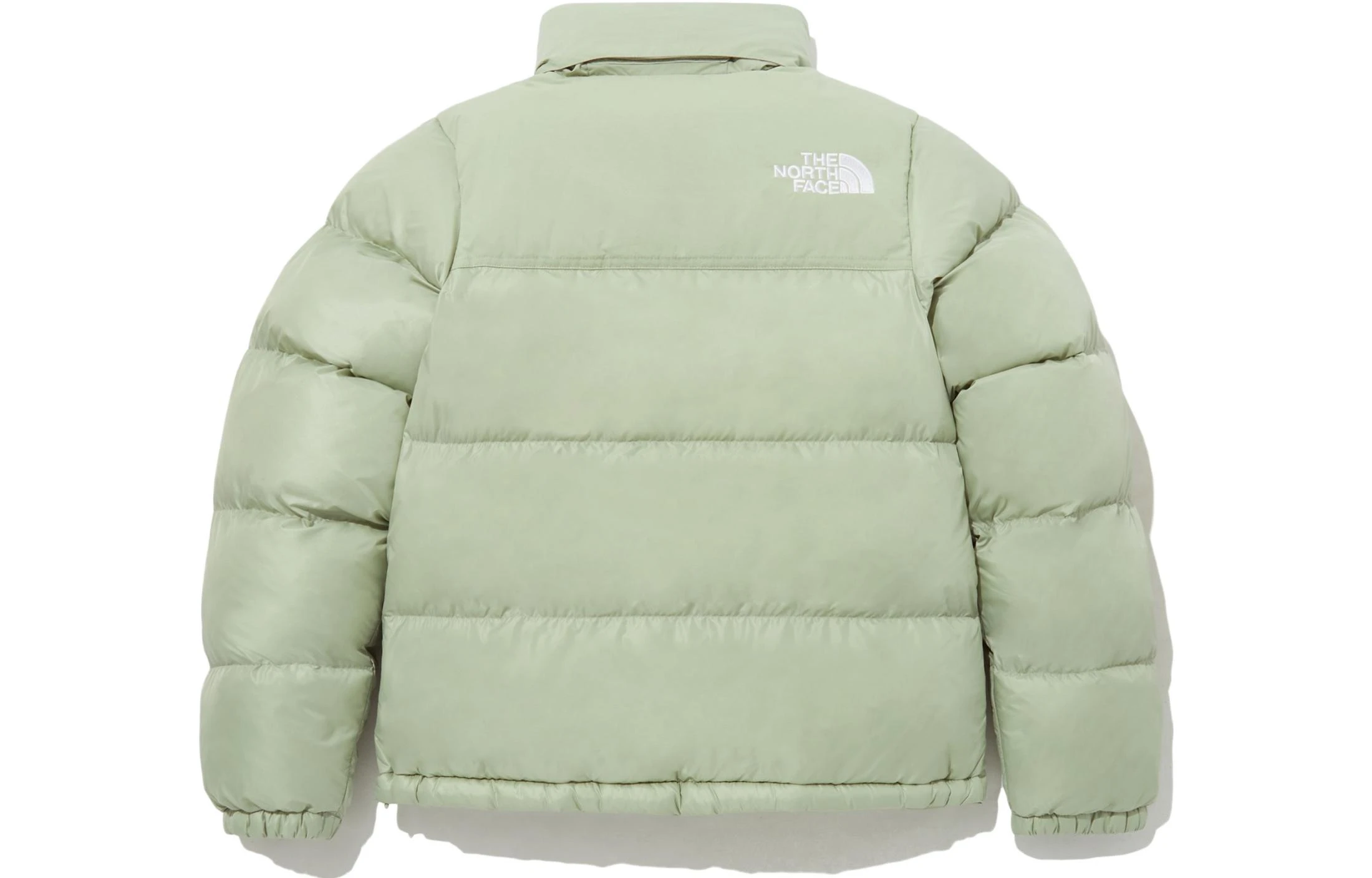 商品[国内直发] The North Face|[预售3天]北面/ FW23 Nuptse ON BALL 科技面料 纯色立领可收纳连帽面包 棉服 女款 绿色,价格¥1129,第3张图片详细描述