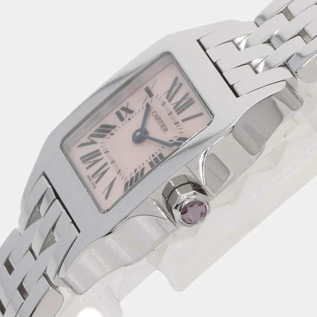 商品[二手商品] Cartier|Cartier Pink Stainless Steel Santos Demoiselle W25075Z5 Quartz Women's Wristwatch 20mm,价格¥22651,第2张图片详细描述